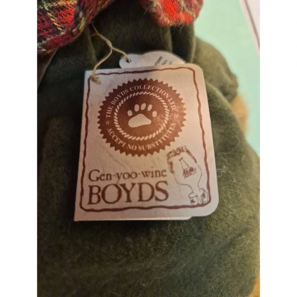 Boyds Bears Heidi Woodsbeary 918335 10" Plush Autumn Plaid - Picture 6 of 7